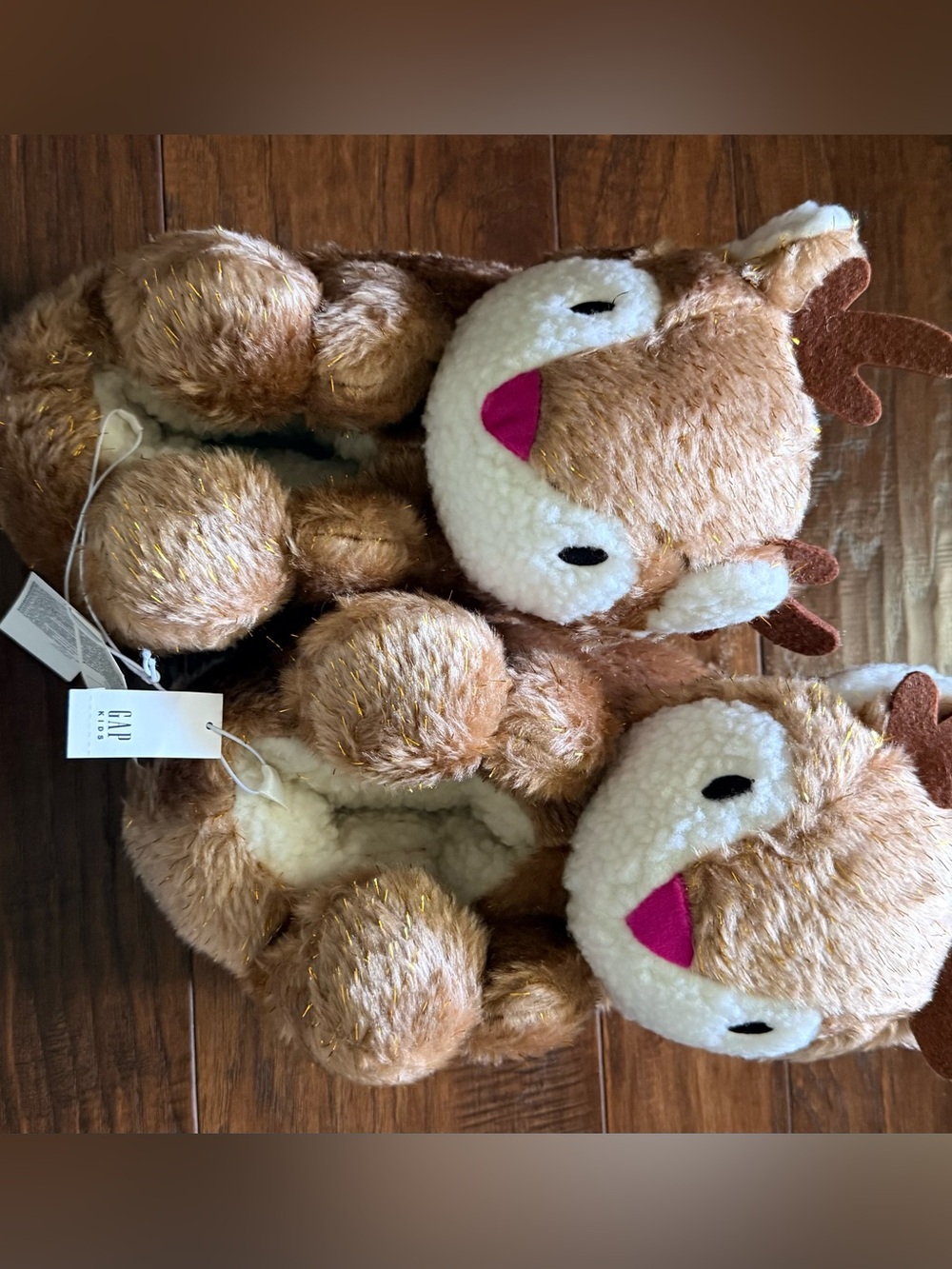 Gap kids reign deer christmas holiday slippers 1/2